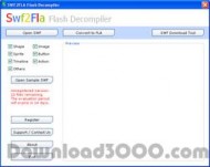 SWF2FLA Flash Decompiler screenshot